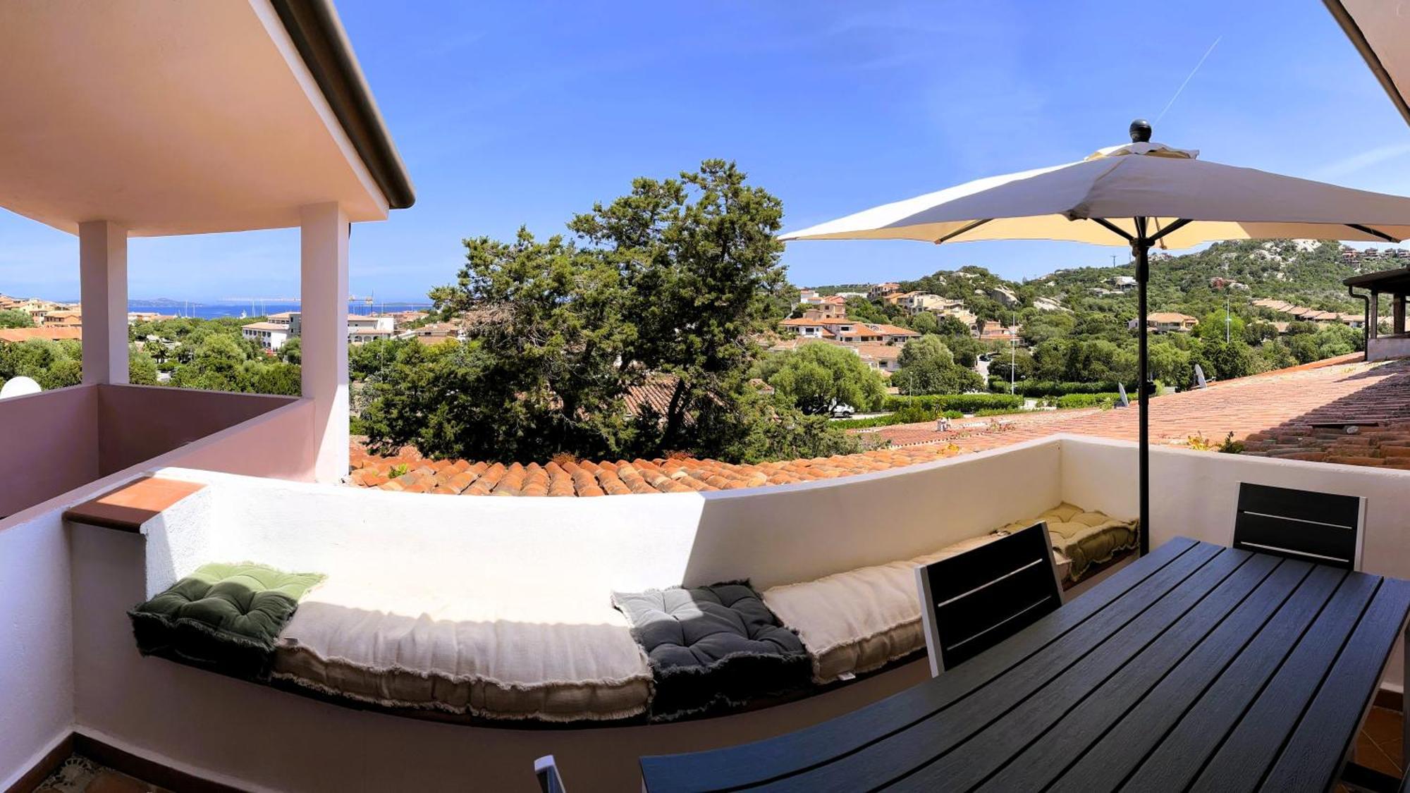 Splendida Vista Mare Zona Centrale Porto Rotondo Posto Auto Privato מראה חיצוני תמונה
